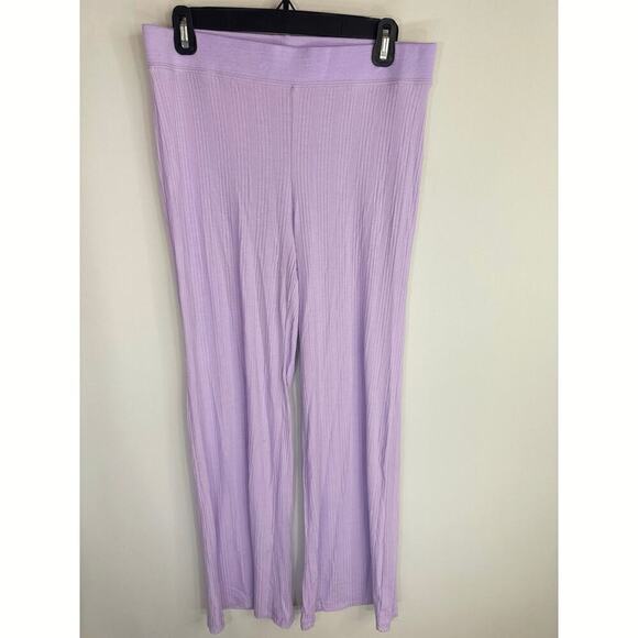 Jonathan Simkhai Celia Ribbed Knit Wide Leg Pants Medium NWT - Picture 3 of 13
